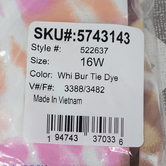 Lands End Tankini Swim Top Plus Size 16W Square Neck Underwire Bra Swimsuit $78 - Picture 10 of 11